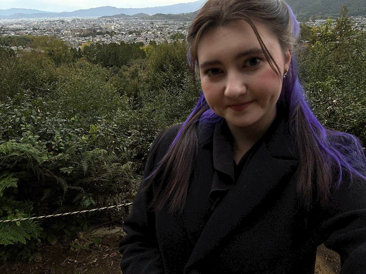 Полина Быковская во время поездки по Японии